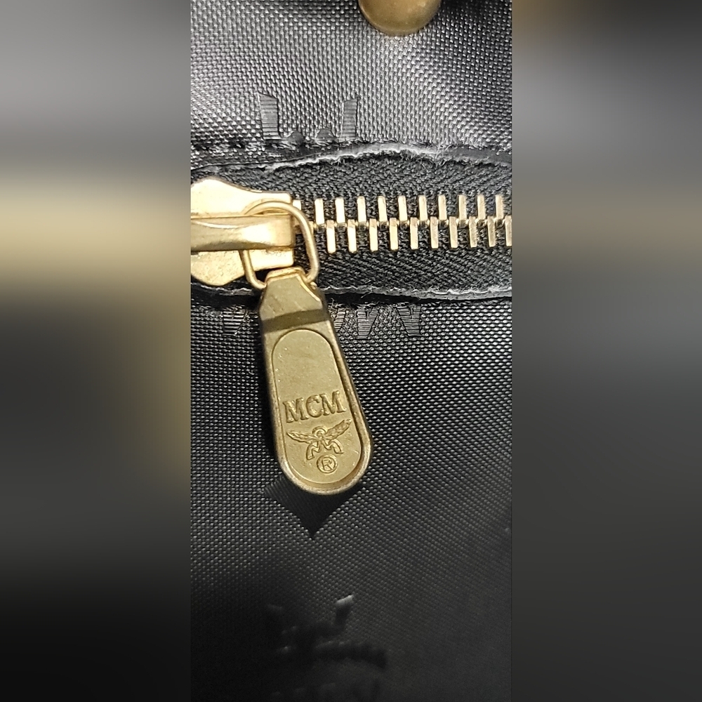 Authentic Mcm Logo Monogram Tote - image 7